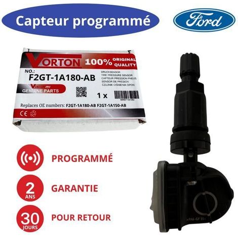 Sensore TPMS Ford USA preprogrammato 433MHz - F2GT-1A180-AB  Edge, Mustang, F‑150, Explorer