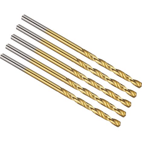 2mm Foret Hélicoïdal, Mèche M42 8% Cobalt Acier Rapide, Tige Droite 135° Revêtement Nitrure de Titane (TiN) pour Métal Acier Inoxydable, Forets à Métaux, 5 PCS (1/5)