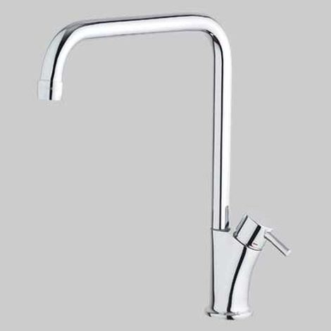MONOCOMANDO LAVELLO CUCINA BANANA SLIM CANNA ALTA GIREVOLE - Cromo