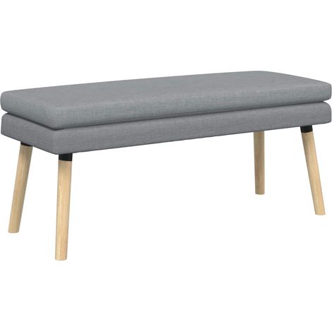 Banco de Doble Capa Gris Claro 110 x 40 x 47 cm Tela vidaXL (1/5)