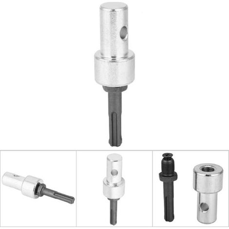 Adaptateur de forage électrique Adaptateur de bit de perceuse pour le forage électrique à la terre au bricolage materiel (1/4)