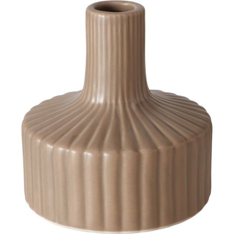 Gestreifte Vase in Nude LIBELLY, 11 cm