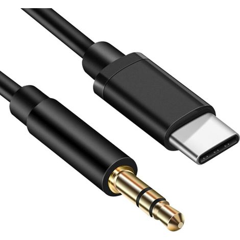 Câble USB C vers 3,5mm Jack 1M, USB C vers Auxiliaire Prise Jack, Cable Jack Adaptateur Casque, Cable Aux Voiture Stéréo Audio (1/4)