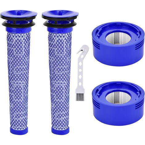 Pack de filtres de rechange pour aspirateur Dyson V7 V8 – 2 filtres HEPA lavables – Compatible avec 965661-01 et 967478-01 – Hiasdfls (1/5)