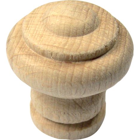 Bouton bois rustique 31 BIS nature de diamètre 25mm - BROS - 31BN25