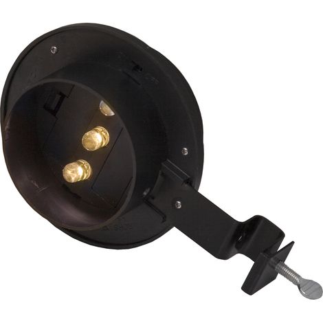 Solar-Klemmleuchte ,Fency' für Zäune, Dämmerungssensor, warmweiß, Ø 12cm (1/4)