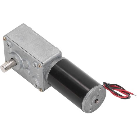 Moteur à vis sans fin 12V CC avec autoblocage, arbre simple, réducteur réversible 80 tr/min, modèle 634JSX 31ZY (1/5)