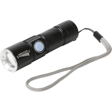 Linterna Ultra Brillante LED USB Recargable con zoom Beam Focusing (1/5)