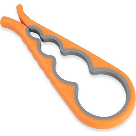 1 ouvre-bocal antidérapant, pince à couvercles en caoutchouc, ouvre-boîte polyvalent pour bocaux, bouteilles et récipients hermétiques (1/5)