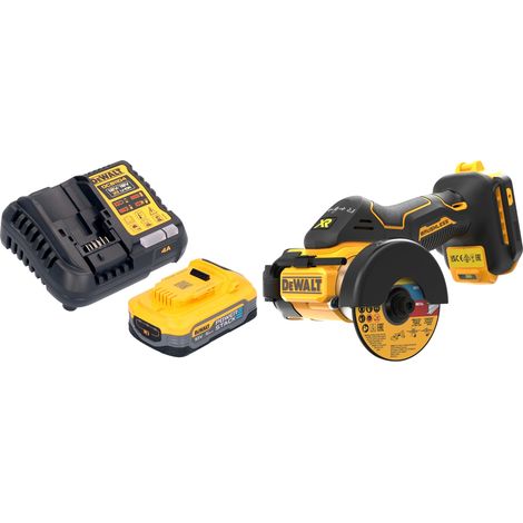 Cortadora multimaterial con batería DeWalt DCS 438 H1 18 V 76 mm sin escobillas + 1 batería Powerstack de 5,0 Ah + cargador (1/5)
