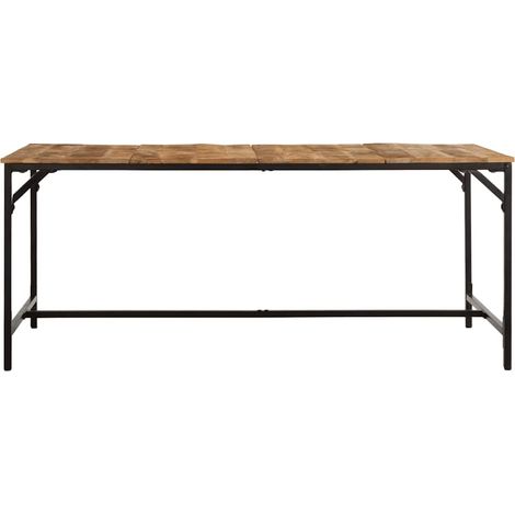 Maison Exclusive - Tavolo da Pranzo 180x90x75 cm in Legno Massello di Mango Grezzo (1/5)