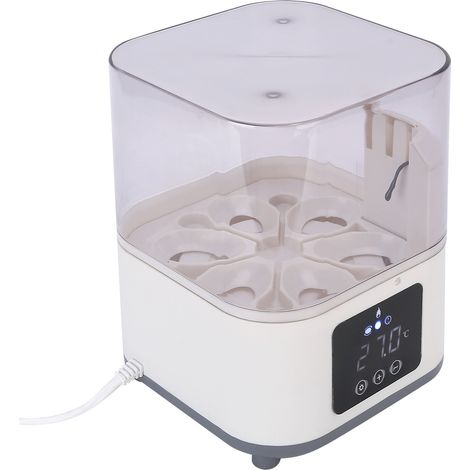 Incubateur 6 œufs entièrement automatique avec contrôle de la température, pour élevage (prise UE 220 V). (1/5)