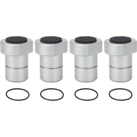 Lot de 4 butées d'établi de 20 mm en alliage d'aluminium avec patin antidérapant pour table MFT (1/5)