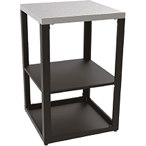 Mobile Cucina da Esterno Scaffale Unità Angolo Milano 60,7x60,7x94 cm Ripiano Superiore in Acciaio Inox Nero