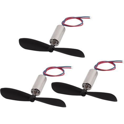 3 pièces DC 1.5 V 30000 tr/min 716 moteur avec hélice Hubschrauber CCW pour quadrirotor RC (1/3)