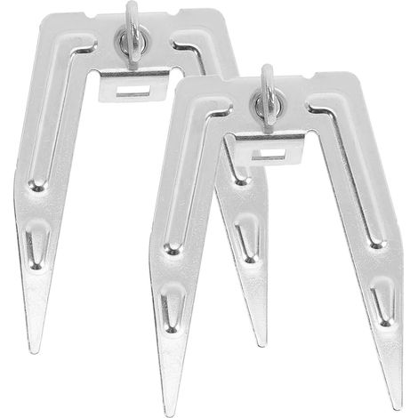 Fourchettes À Rôtir - 2 Pièces - Acier Inoxydable - Cuisson Volaille Et Viande - Barbecue Et Friteuse À Air - 6,7 x 4,6 x 2,6 cm (1/5)