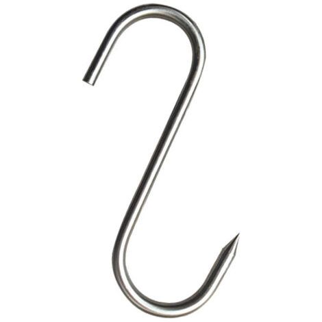 PA 5,9-Zoll-Premium-Metzgerhaken aus Edelstahl, Fleischverarbeitung zum Heiß- und Kalträuchern, Räuchern von Hähnchenrippen (20 Stück) (1/4)