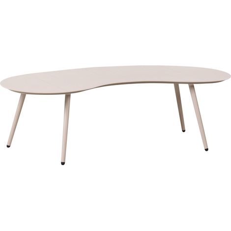 Tavolino da giardino in alluminio 130 x 65 cm beige Parori (1/5)