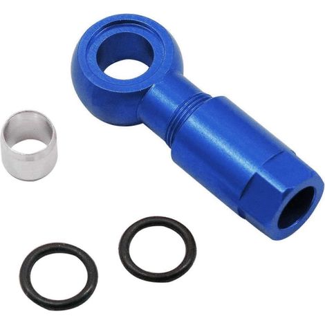 Durite de frein à disque hydraulique pour vélo, embout olive, compatible Shimano SLX XT XTR, accessoires de freins de vélo, bleu (1/5)