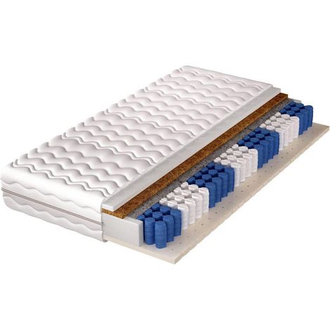 Matelas Arbuter , Avec ressorts (Pocket), 7 matelas à 7 zones de dureté, Coton, À deux côtés, Deux niveaux de fermeté, Fibre de noix de coco, Mousse de polyuréthane, Feutre, Latecm (1/2)