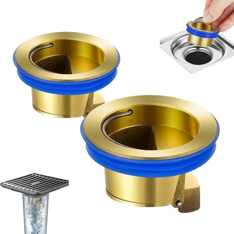 Toilet Floor Drain Deodorizing Core,2PCS Shower Floor Drain Backflow Preventer Sewer Core Anti-Odor Plug (1/5)