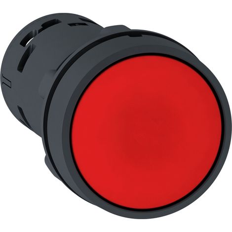 Flacher roter Knopf mit automatischer Rückstellung ohne Markierung Harmony XB7