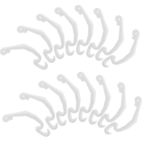 Lot de 20 Clips de Fixation de Cage pour Lapin et Petits Animaux, Loquets Blancs 6,8 X 1,5 Cm, Attaches Latérales Robustes pour Enclos Sécurisés, Accessoires pour Cages (1/5)