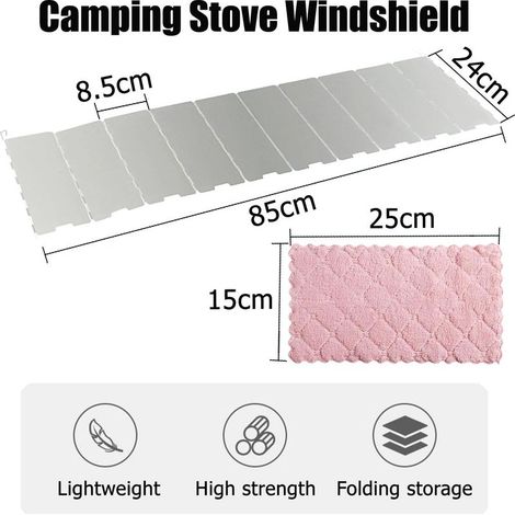 Windschutz für Campingkocher, Windschutz für Campingkocher, Campinggaszubehör, Windschutz für tragbare Kocher (1/4)