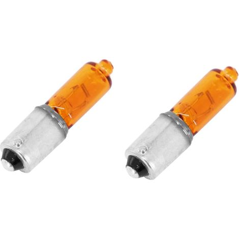 2X AMPOULE 12V 21W BAY9S ORANGE CLIGNOTANT VOITURE AUTO ERGOTS DECALES BAIONNETTE (1/2)