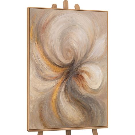 Gemälde Energie des Stroms Rahmen Eichefarben 120x80 cm (1/5)