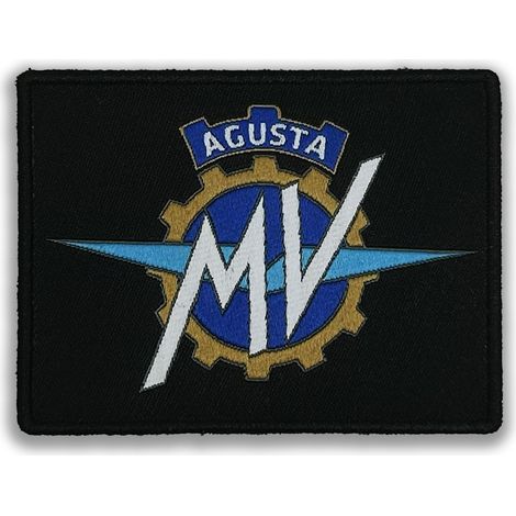 Patch Toppa Ricamata per MV Agusta, Ricamo Alta Definizione, Termoadesiva, Made in Italy, Licenza Ufficiale, 60 x 80 mm (1/5)