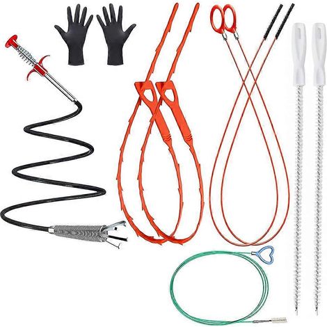 155 cm (61 Zoll) langer Abflussreiniger aus Stahl für Toiletten, Küchenspülen und Badewannen. (1/5)