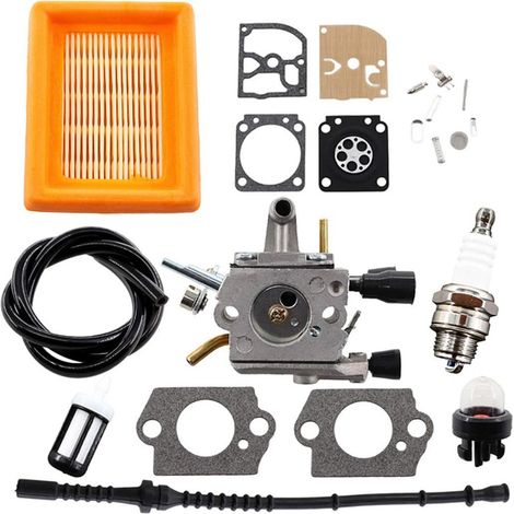 Carburateur et Membrane pour Coupe-Bordure STIHL FS120 FS120R FS200 FS020 FS202 FS200R TS200 FS250 FS300 FS350 FS250R Débroussailleuse Remplacer 4134 120 0653 4134 141 0300 41344001301 (1/5)