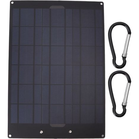 Jeffergarden Panneau solaire 50W, chargeur de batterie Portable à haute efficacité de Conversion pour Camping en plein air et voyage (1/5)