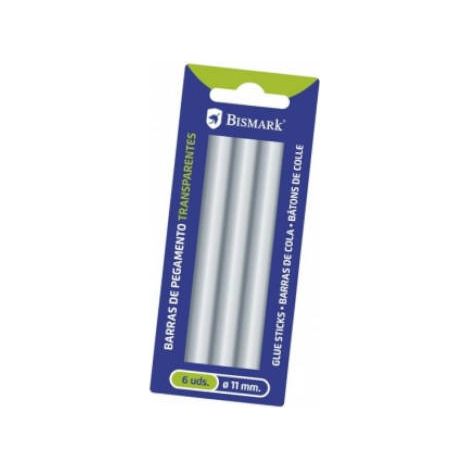 Barras Silicona 11x150mm 6 Unidades Transparente