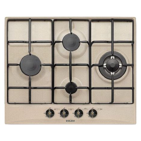 Table de cuisson Glem Gas GT645SA Sable Encastrable 60 cm 4 feux (1/2)