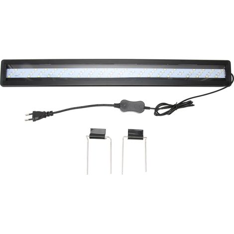 Lumière LED d'aquarium 4 rangées de perles, 3 Modes de couleur, résistant aux éclaboussures, Dissipation thermique, support extensible pour Aquarium, prise ue 220V (1/5)