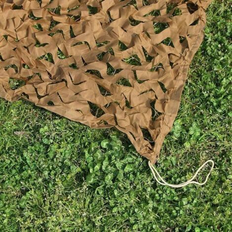 [JAMAIS UTILISÉ]Filet Camouflage Voile D'ombrage Rectangulaire Design Ombrière Filet Camouflage Sable-44m (1/3)