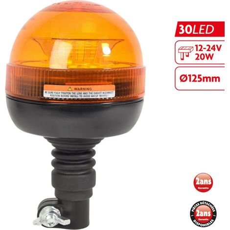 Gyrophare LED sur tige Homologué 12V - 24V (1/5)