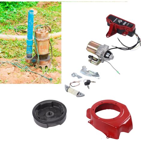 SJLERST Kit de démarrage électrique de voiture, nouveau générateur d'essence électrique Starter Motor Start Kit pour GX160 168F 170F (1/5)