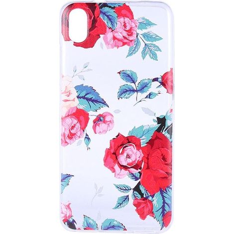 Coque arrière souple pour Xiaomi Redmi 7A - Motif roses - Transparente - Étui de protection (1/3)