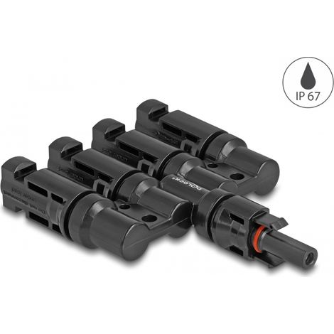 Delock DL4 Solar Konnektor 1 x Buchse zu 4 x Stecker