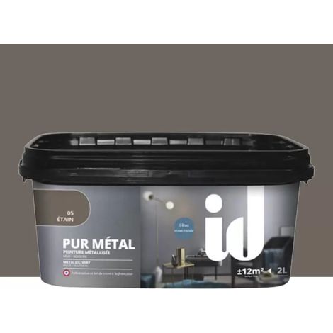 Peinture métallisée ID Pur Métal Etain n°5 2 L (1/2)