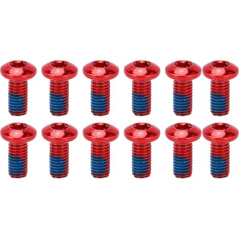 Lot de 12 vis de fixation pour disque de frein, acier allié, résistant à la corrosion, pour VTT et vélo de route (1/5)