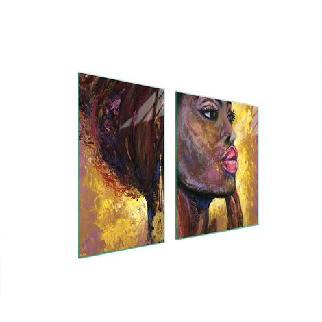 ASSIETTE EN VERRE et PLANCHE À DÉCOUPER 100x52 FEMME (1/5)