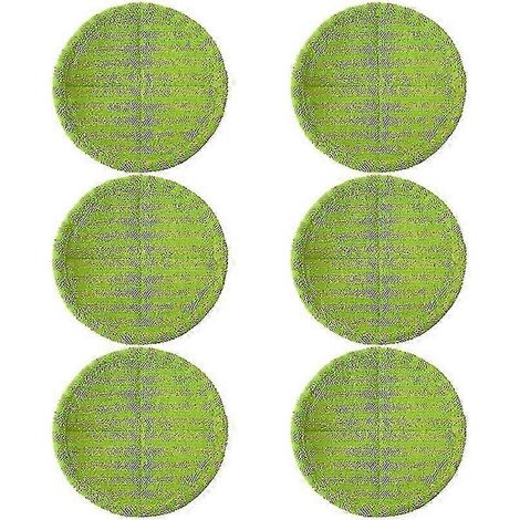 Lot de 6 lingettes de rechange AURA pour balai-serpillière électrique rotatif sans fil (1/5)