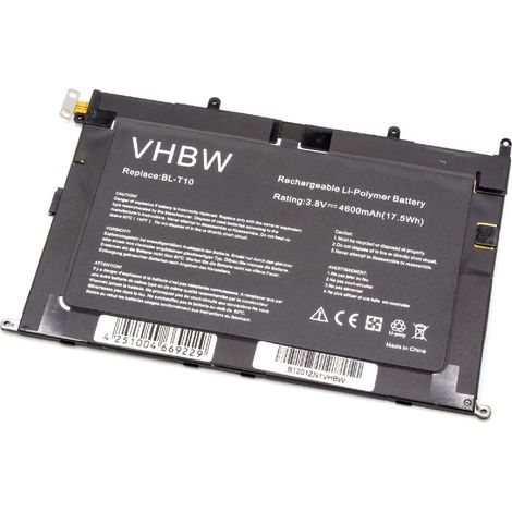 vhbw Akku kompatibel mit LG G Pad 8,3, V500 Tablet Pad (4600 mAh, 3,8 V, Li-Polymer)