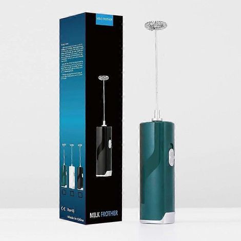 (Vert) Mini mixeur portable sans fil avec mousseur électrique (1/5)