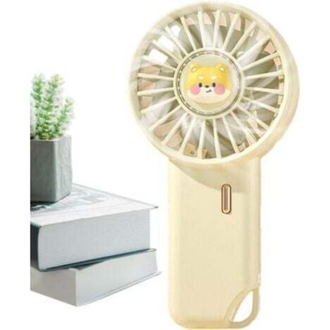 Bexdug Tragbarer Ventilator, kleiner Handventilator – 3-stufiger, wiederaufladbarer Taschenventilator – kleiner USB-Ladeventilator