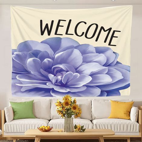 Tapisserie murale amusante et originale en forme de couverture de plage pour chambre d'étudiant 150x130cm (1/5)
